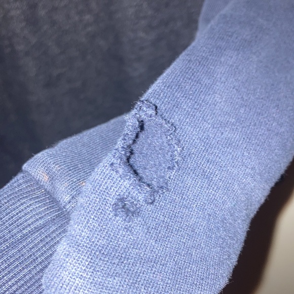 Jack and Jones Dark Blue/ Grayish Black orange lined sweater. - Picture 3 of 3